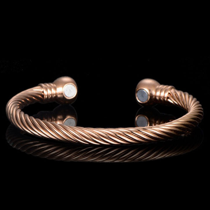 [001] Alivio Del Dolor De La Artritis, Salud Retorcida, Curación, Cobre, Terapia Magnética, Brazaletes, Brazaletes