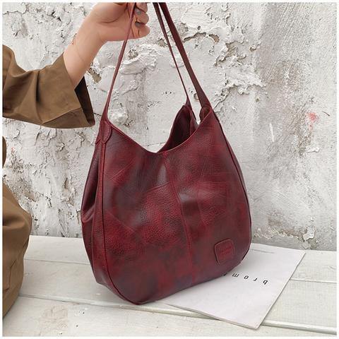 Bolso de cuero vintage para mujer - MXbueno
