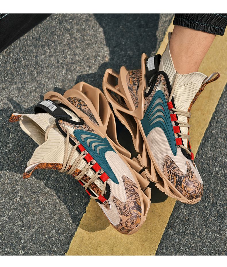 Zapatos Casuales Para Hombre,  Zapatillas De Lujo De Entrenamiento, Mocasines A La Moda De Carrera, Blancas, Para Correr