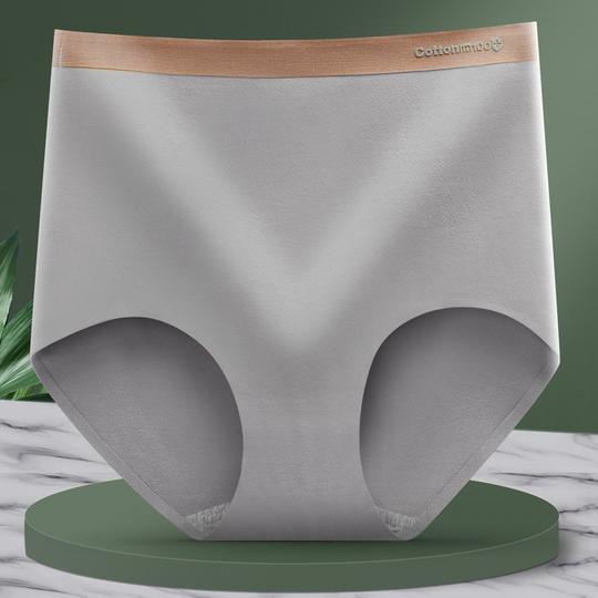 [W-Ropa Interior] Ropa Interior De Cintura Alta Sin Costuras En Seda Hielo Levanta Glúteos Y Abdomen, Transpirable Y Antibacteriano.