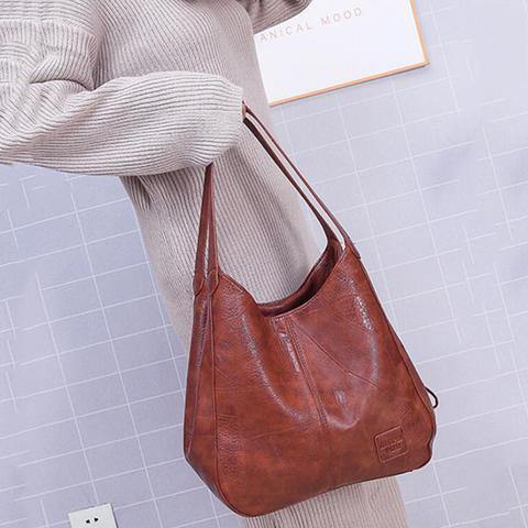 Bolso de cuero vintage para mujer - MXbueno