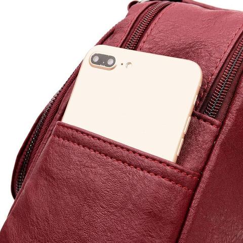 [W-Bolso] Fashion Leather Multipurpose Handbag