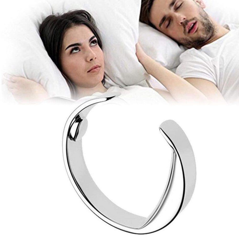 [001] Tapón De Ronquidos, Anillo Antironquidos, Tratamiento De Terapia De Acupresión Contra Ronquidos, Ayuda Para Dormir, Anillo Antironquidos