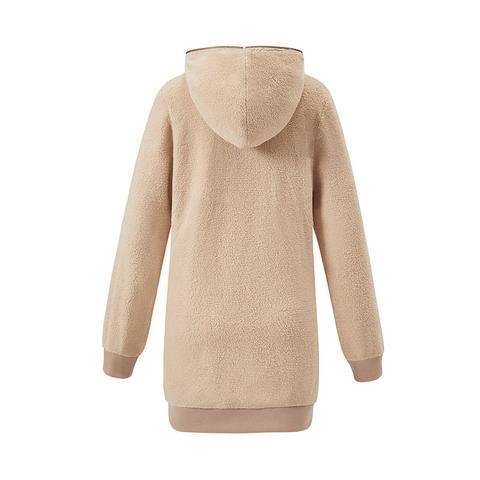 Otoño e invierno cordero lana cremallera chaqueta cálida - MXbueno