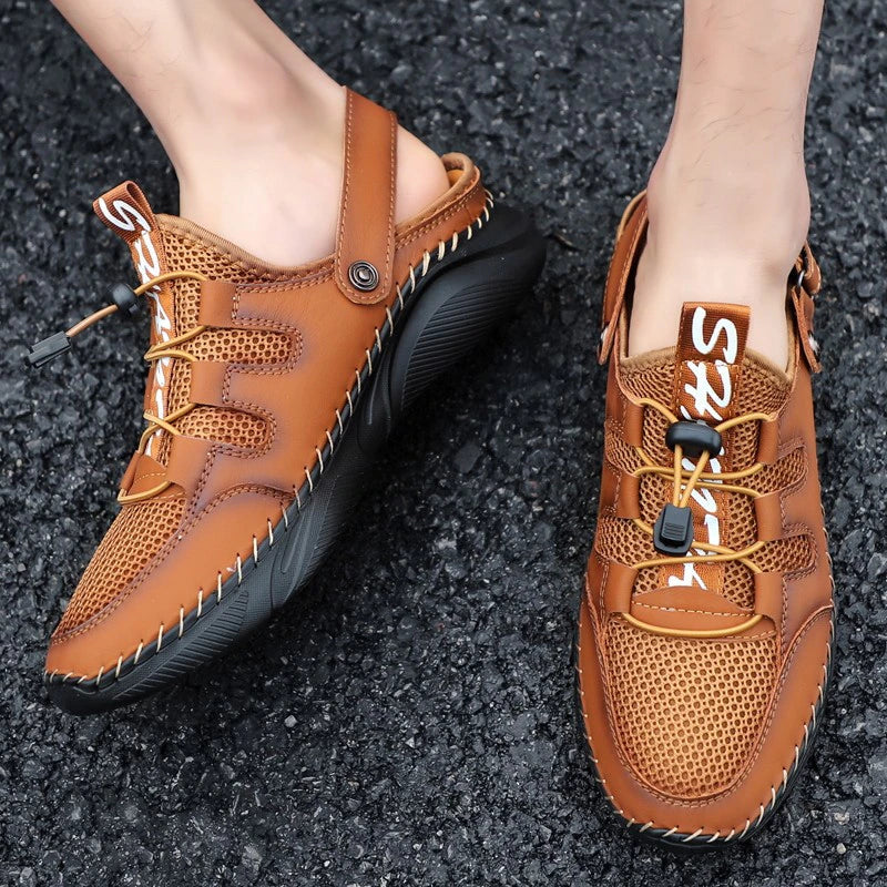 [M-Zapato] Sandalias De Cuero