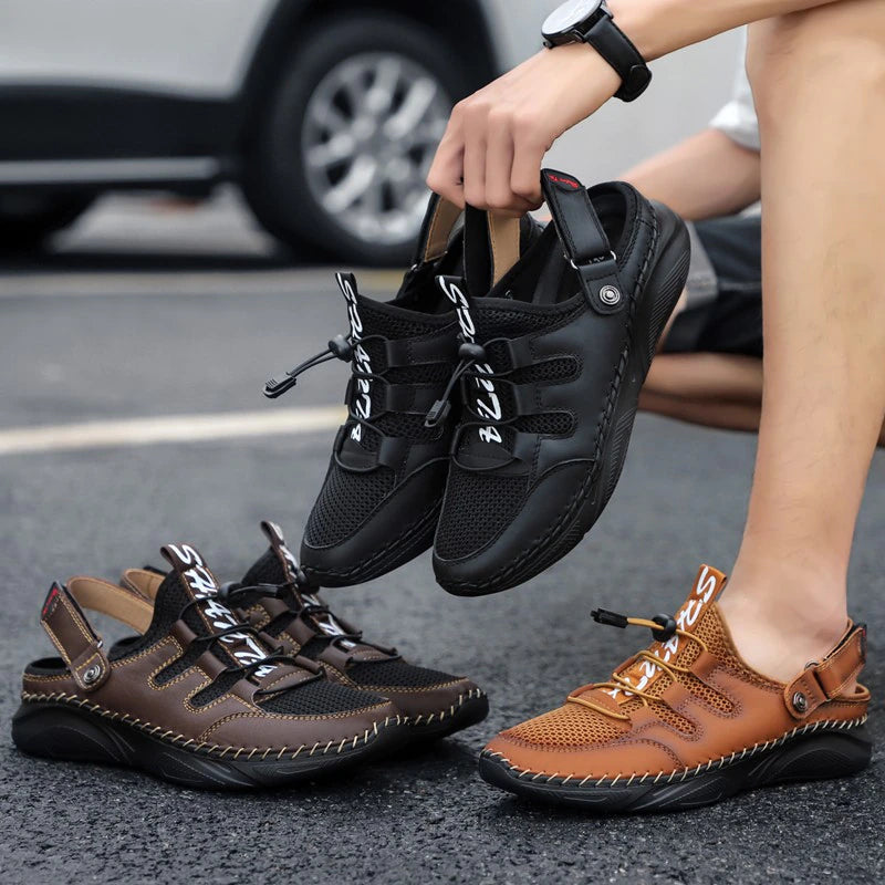 [M-Zapato] Sandalias De Cuero