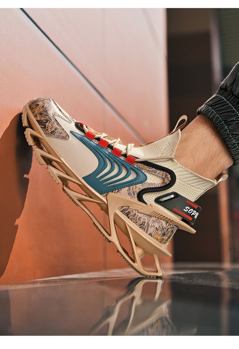 Zapatos Casuales Para Hombre,  Zapatillas De Lujo De Entrenamiento, Mocasines A La Moda De Carrera, Blancas, Para Correr