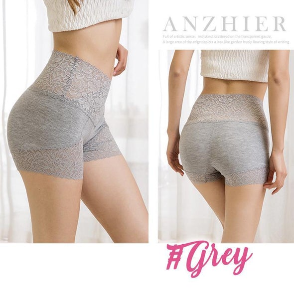 (2 Piezas) Braguitas Modeladoras De Encaje Suave Con Escote En V Alto