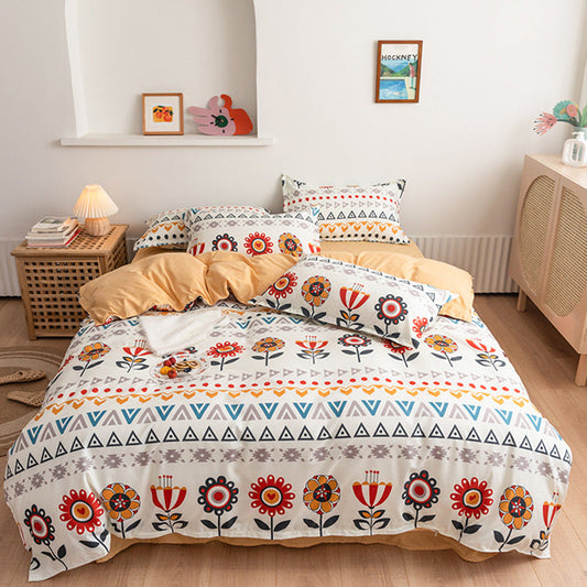 Bohemia Impresión De Alta Calidad 4 Piezas De Ropa De Cama