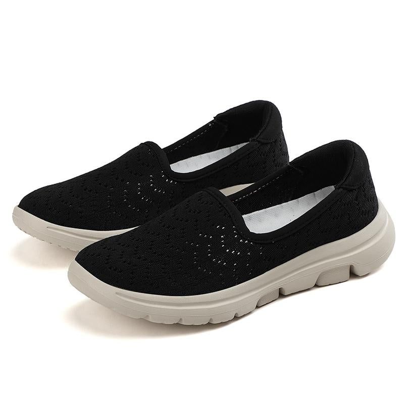 Calzado casual deportivo respirable hueco con patrón de onda