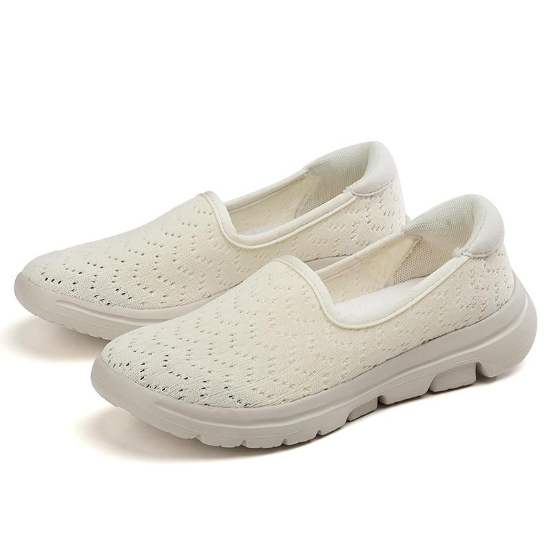 Calzado casual deportivo respirable hueco con patrón de onda