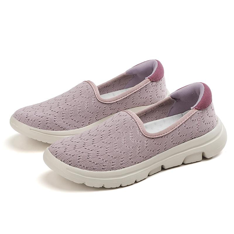 Calzado casual deportivo respirable hueco con patrón de onda