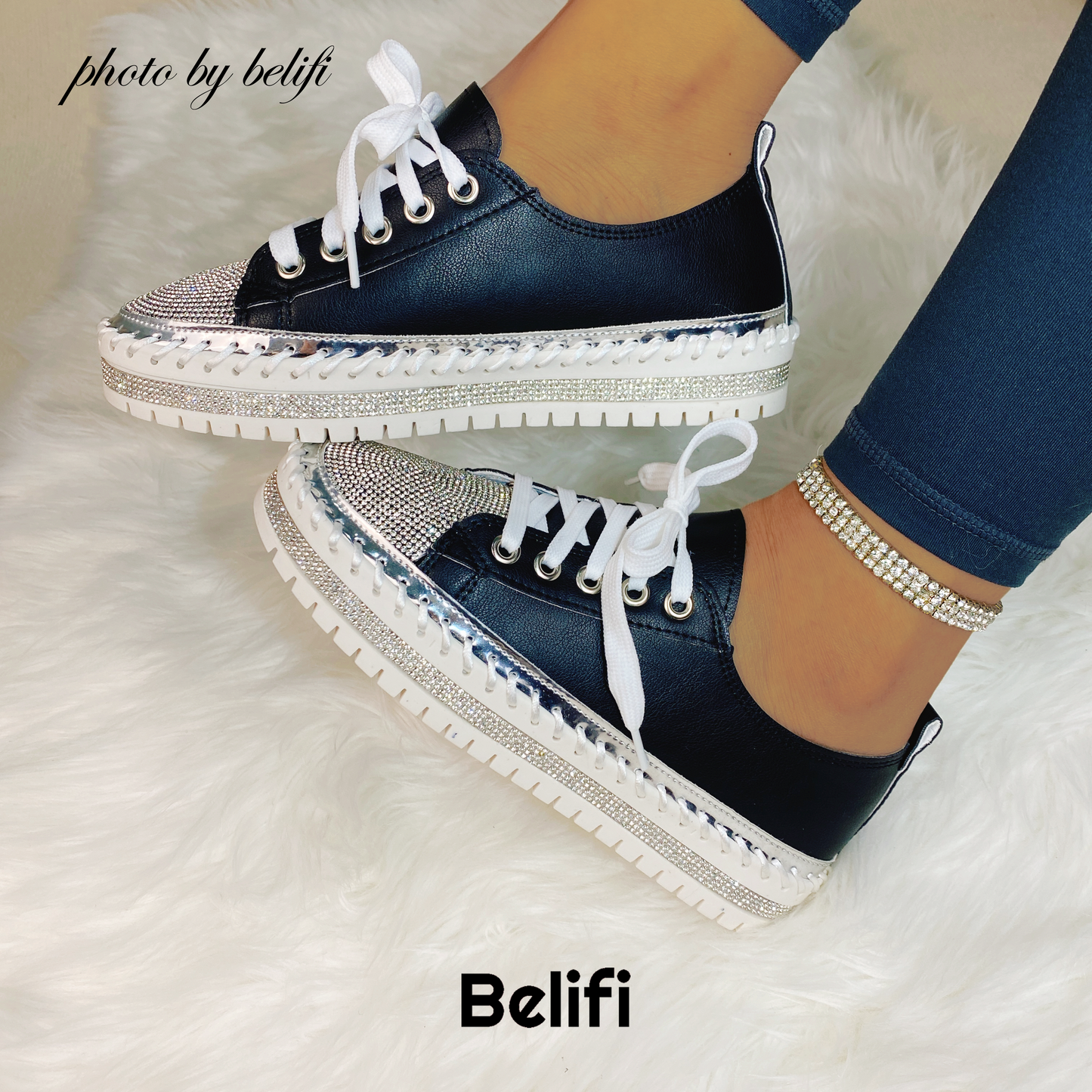 Zapatos De Moda De Suela Gruesa Casual Belifi