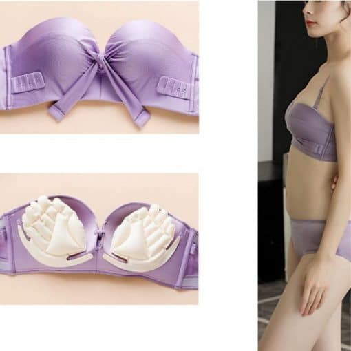 Sujetador Cruzado Sin Tirantes Con Colchón De Aire