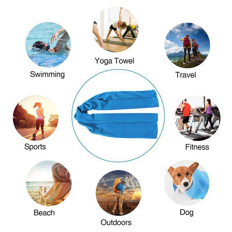 【2PC】Toalla Refrigerante Para Deporte