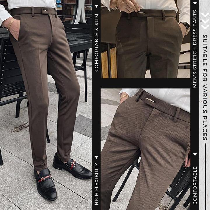 ¿Promoción Del Viernes Negro? Pantalones De Vestir Elásticos Para Hombre