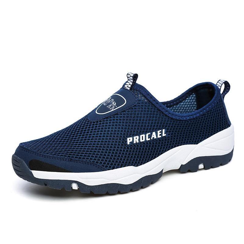 New summer mesh shoes men's sports shoes large size lightweight breathable walking shoes overwear comfortable casual men's shoes - MXbueno