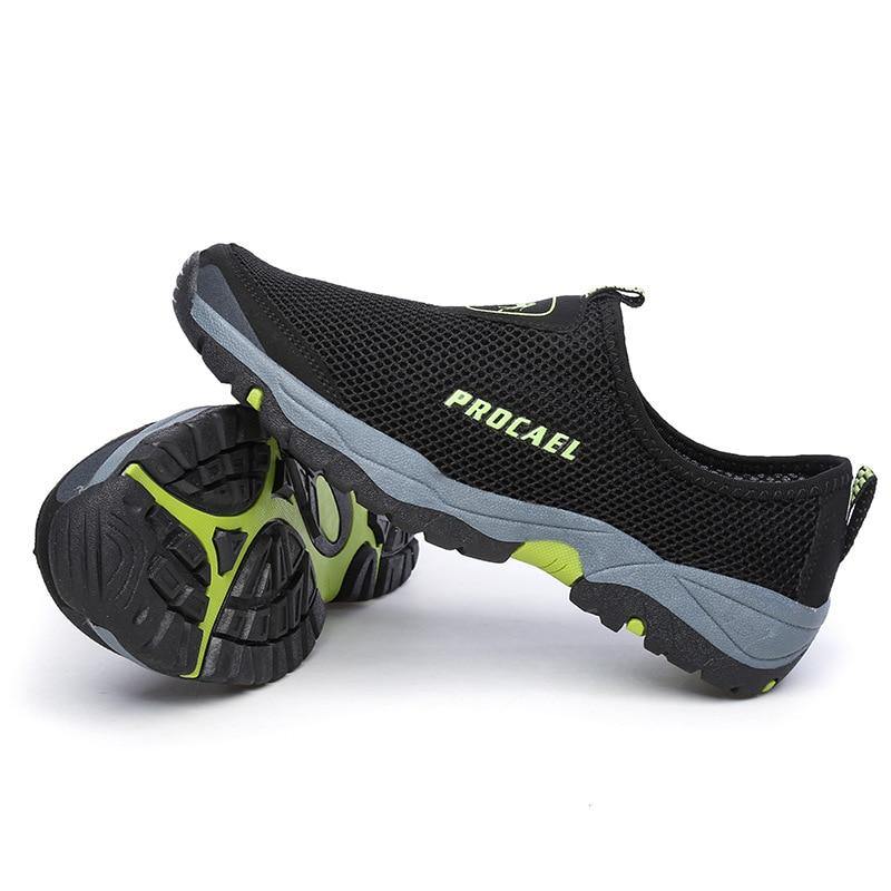 New summer mesh shoes men's sports shoes large size lightweight breathable walking shoes overwear comfortable casual men's shoes - MXbueno