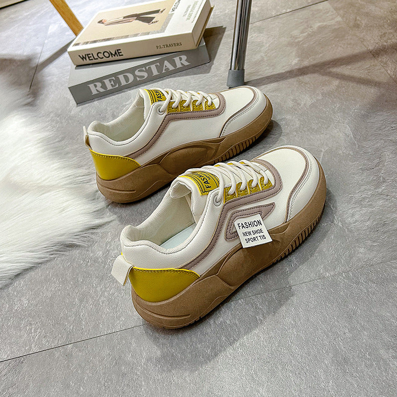 [W-Zapato] Zapatos De Suela Gruesa En Primavera Y Zapatos Deportivos Casuales