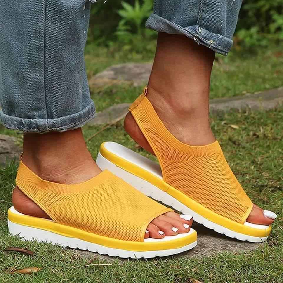 Zapatos transpirables de malla textil con boca de pez ™ - MXbueno