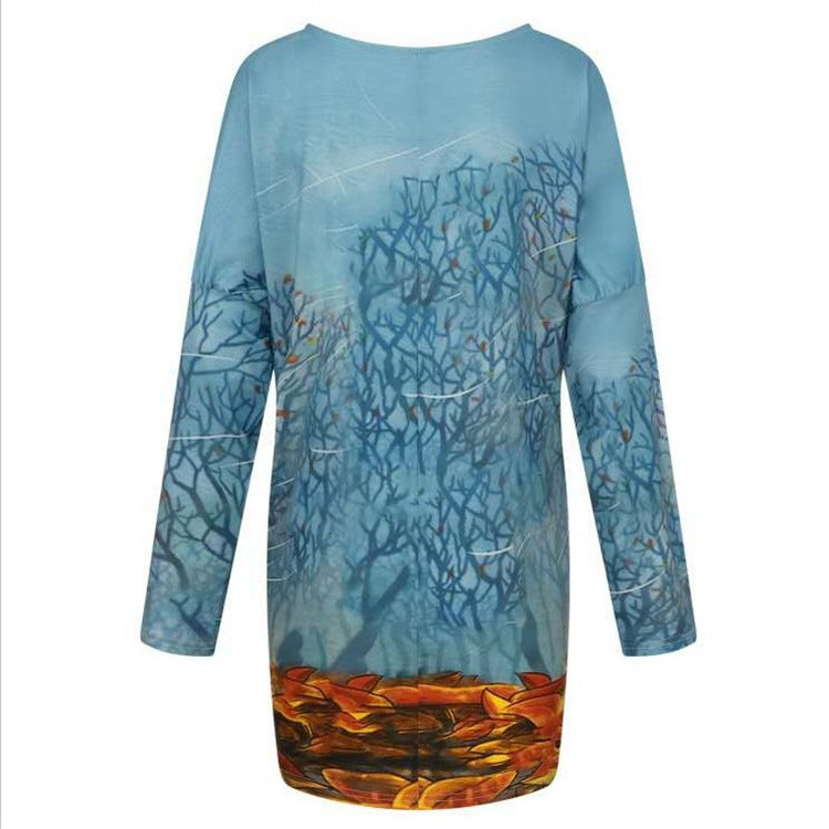 Camiseta De Impresión Digital De Posicionamiento Para Damas De Moda