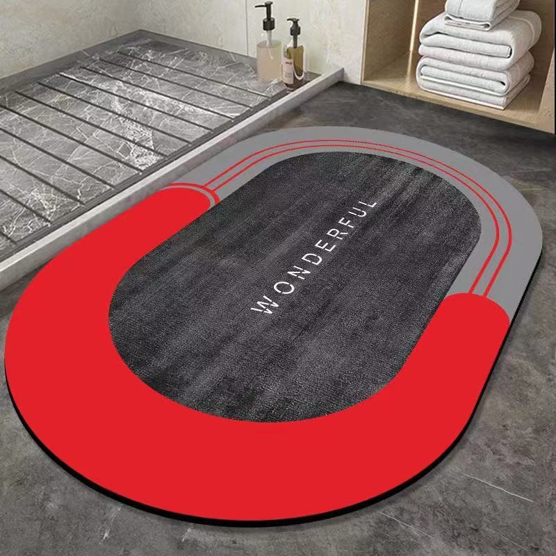 Nuevo Estilo Alfombra De Barro De Diatomeas Inodoro Baño Cocina Puerta Estera De La Puerta Estera Absorbente De Secado Rápido