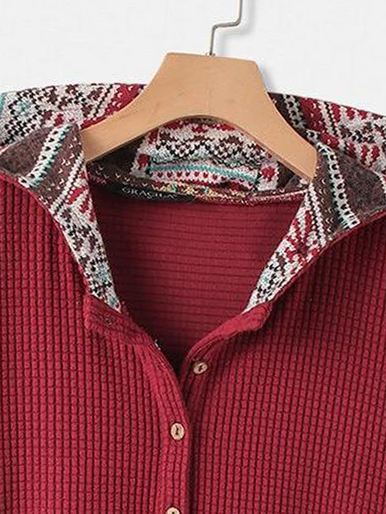 2021 Otoño E Invierno De Manga Larga Estampado De Cobertura Calle Hipster Bolsillo Grande Algodón Estilo Universitario Rojo Corto Ropa De Mujer