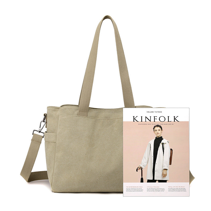 [W-Bolso] 2022 Nuevo Bolso De Lona Bolso De Mano De Gran Capacidad Para Mujer