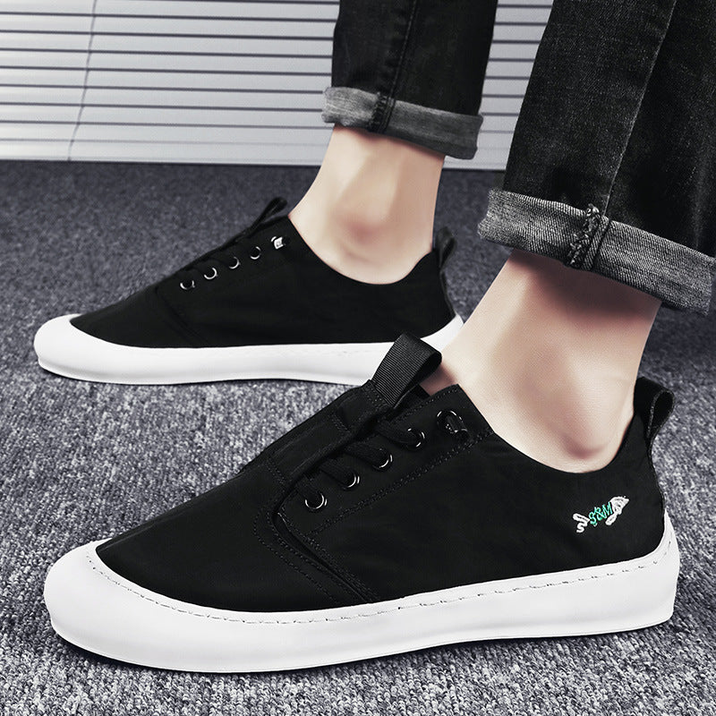 [M-Zapato] Zapatos De Lona De Seda De Hielo Respirables