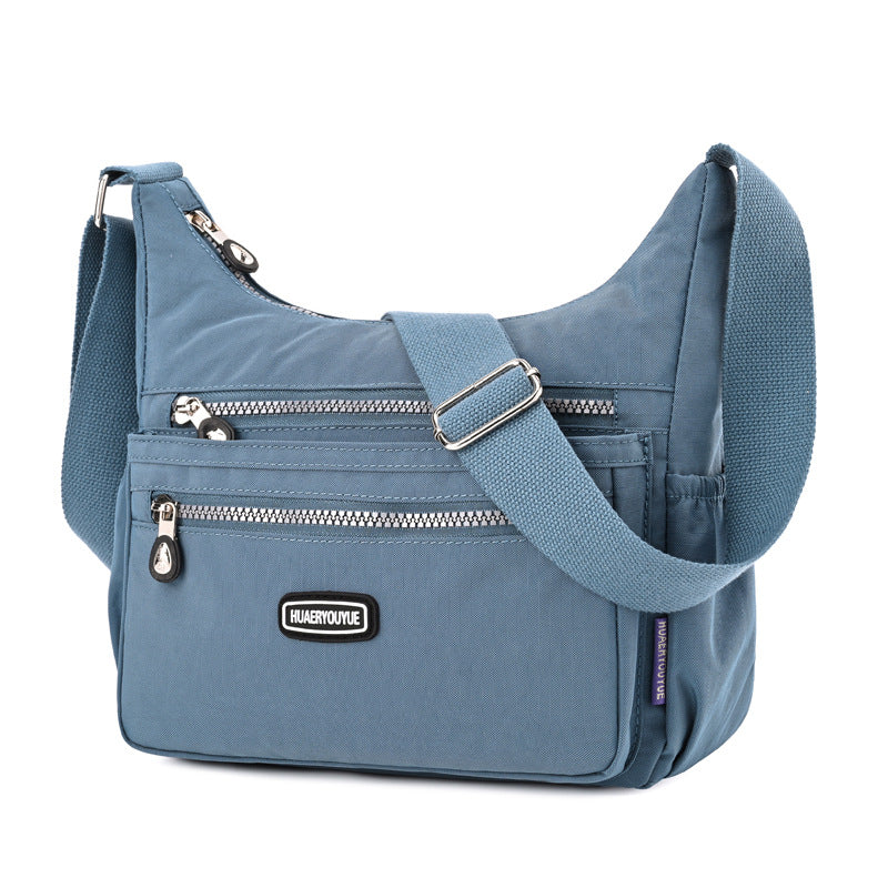 [W-Bolso] Bandolera De Un Solo Hombro Bolsa De Nailon Repelente Al Agua