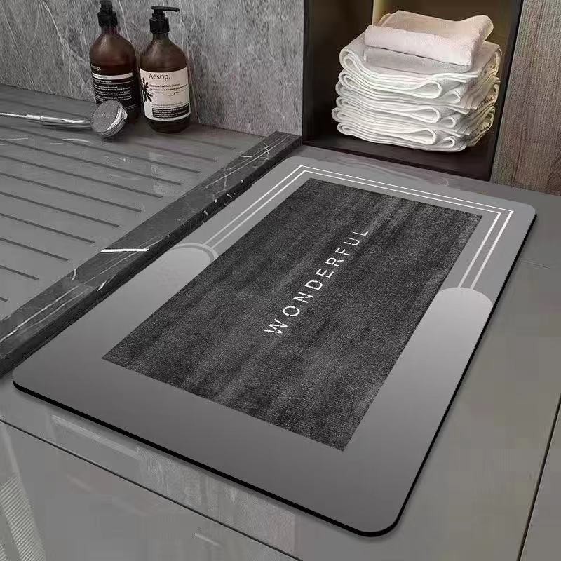 Nuevo Estilo Alfombra De Barro De Diatomeas Inodoro Baño Cocina Puerta Estera De La Puerta Estera Absorbente De Secado Rápido