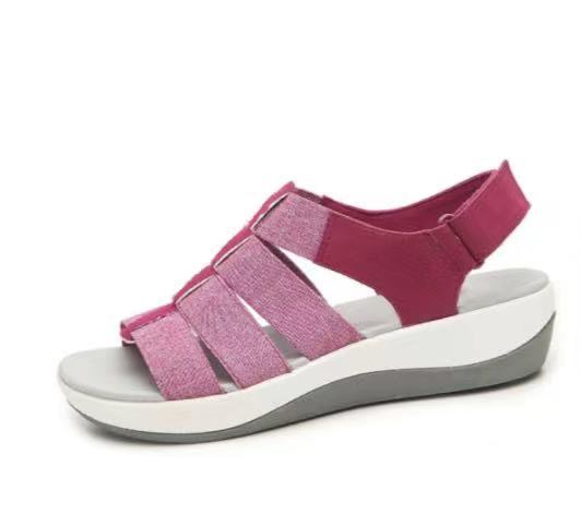 Zapatos de mujer cómodos con velcro de cuña