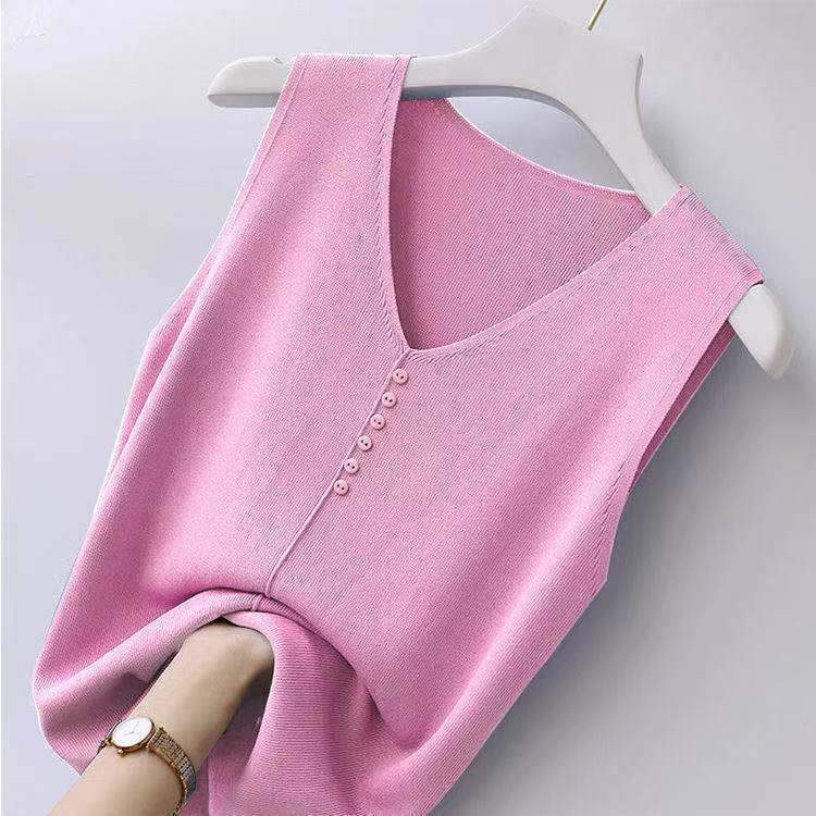 [W-Ropa] Camisola De Punto De Seda Helada