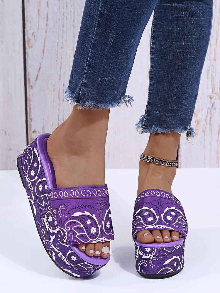 [W-Zapato] 2022 Verano Nuevo Cómodo Fondo Plano Punta Abierta