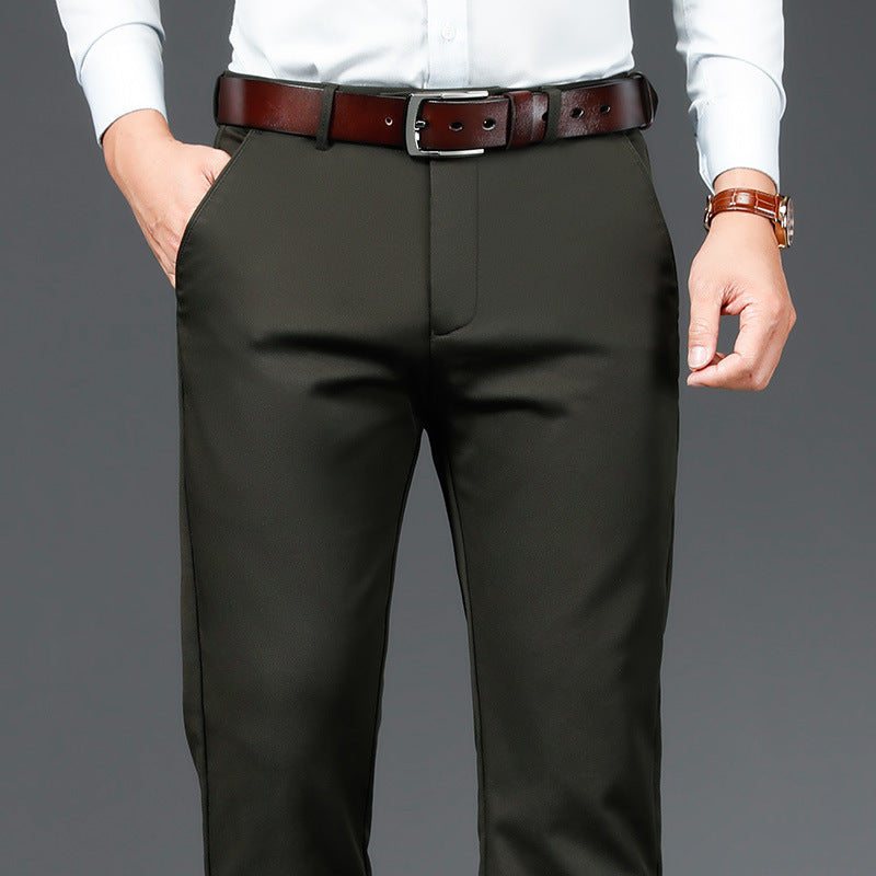 [M-Ropa] Pantalones De Traje Resistentes A Las Arrugas Que No Se Planchan Tencel