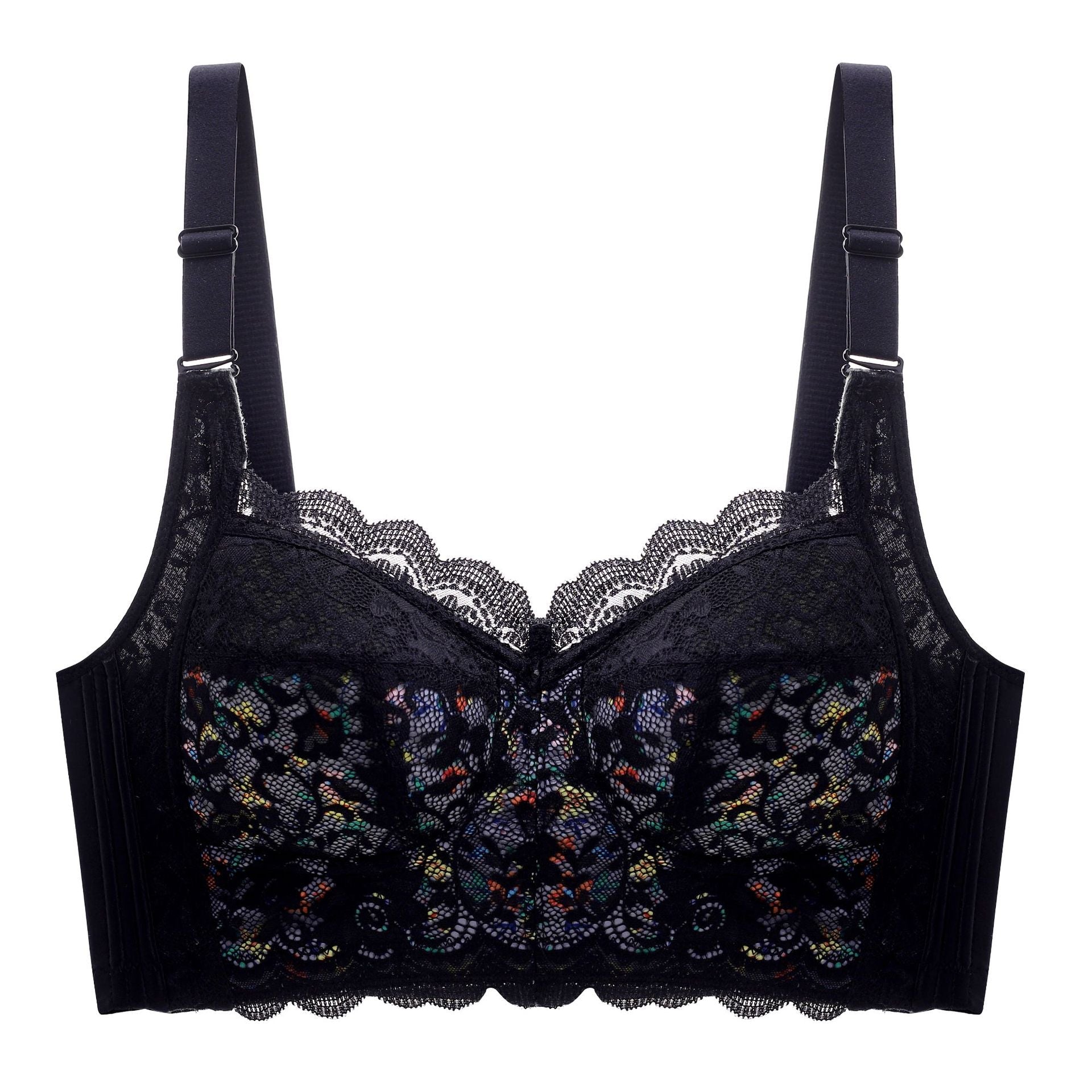 [W-Ropa Interior] Sujetador Ajustable De Encaje Sin Borde