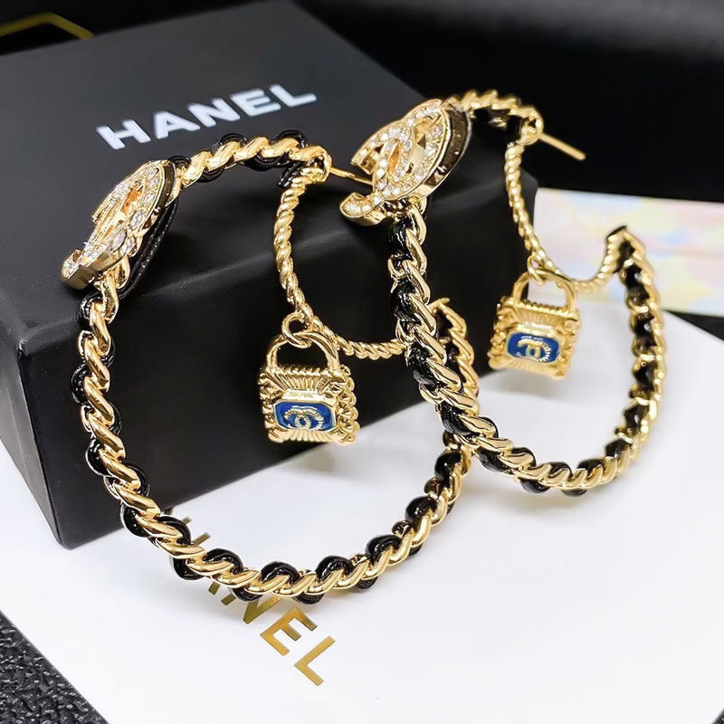 Pendientes Doble C 2021 Nuevo Estilo De Moda Pendientes Fragantes Pendientes 925 Aguja De Plata Fragante Granny Pendientes Mujer