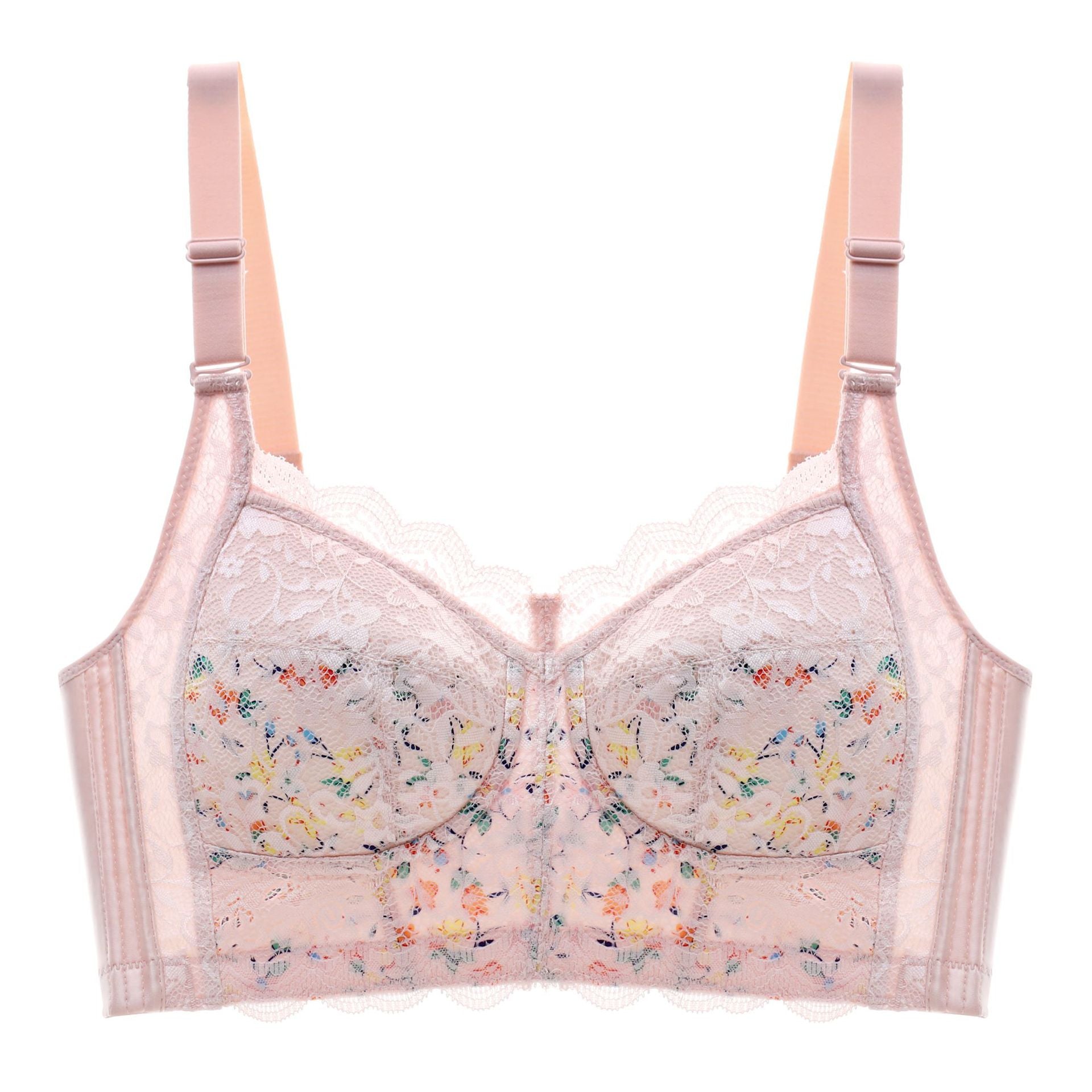 [W-Ropa Interior] Sujetador Ajustable De Encaje Sin Borde