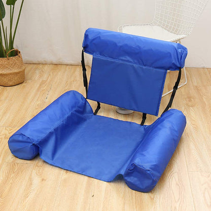 Sillón Reclinable Inflable Plegable Con Hamaca De Red Respaldo Flotante De Doble Propósito Fila Flotante Reclinable De Agua Reclinable Sofá Cama Flotante