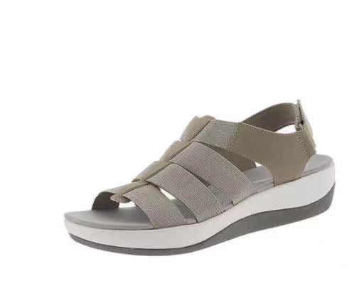 Zapatos de mujer cómodos con velcro de cuña