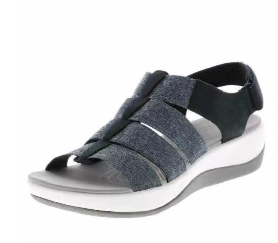 Zapatos de mujer cómodos con velcro de cuña