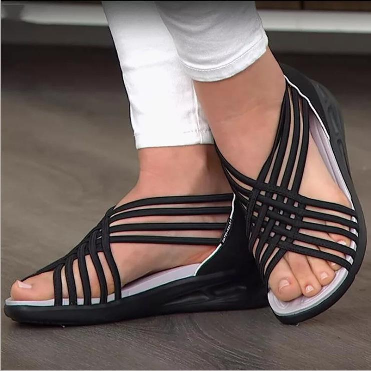 Zapatos Deportivos Transpirables Con Boca De Pez Trenzada