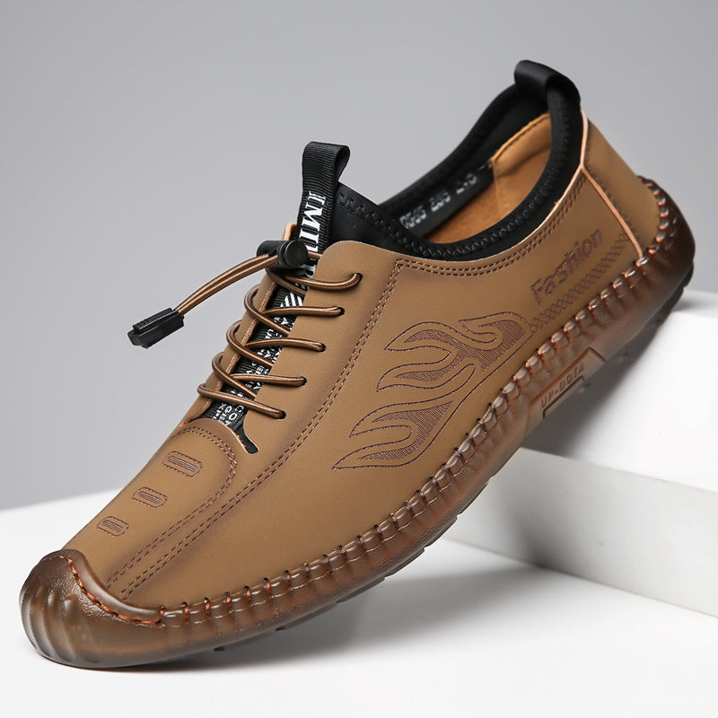 [M-Zapato] Zapatos de cuero transpirables y suaves de alta calidad para hombres