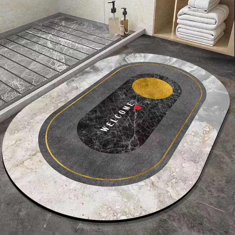 Nuevo Estilo Alfombra De Barro De Diatomeas Inodoro Baño Cocina Puerta Estera De La Puerta Estera Absorbente De Secado Rápido