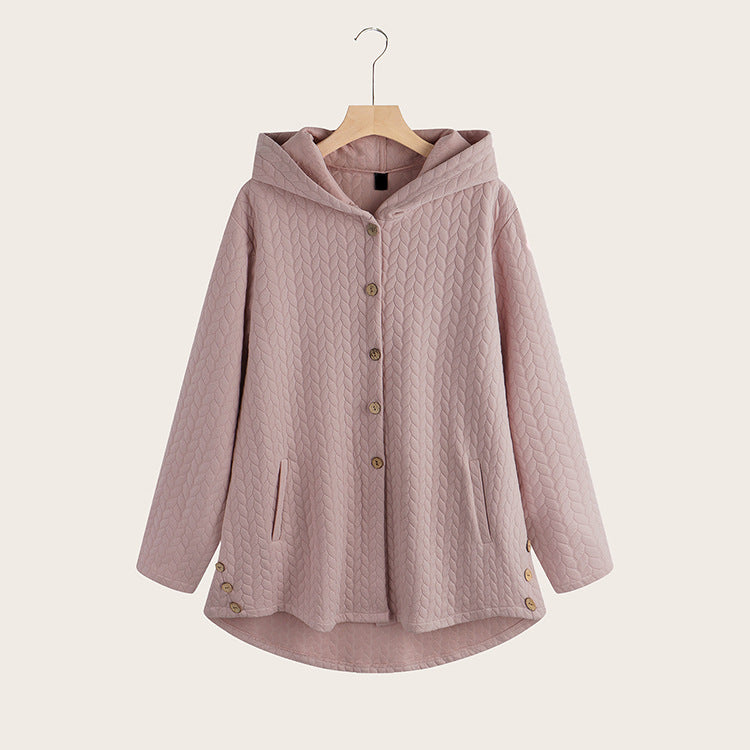 Es Una Chaqueta Retro De Primavera Y Otoño De Temperamento De Cáñamo Grueso De Algodón De Cáñamo Grueso Suelta De Longitud Media Amplia Y Suelta