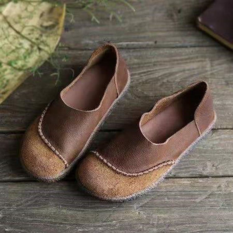 [W-Zapato] 2022 Zapatos Sin Cordones Planos Casuales Para Mujer De Primavera Y Otoño Boca Poco Profunda