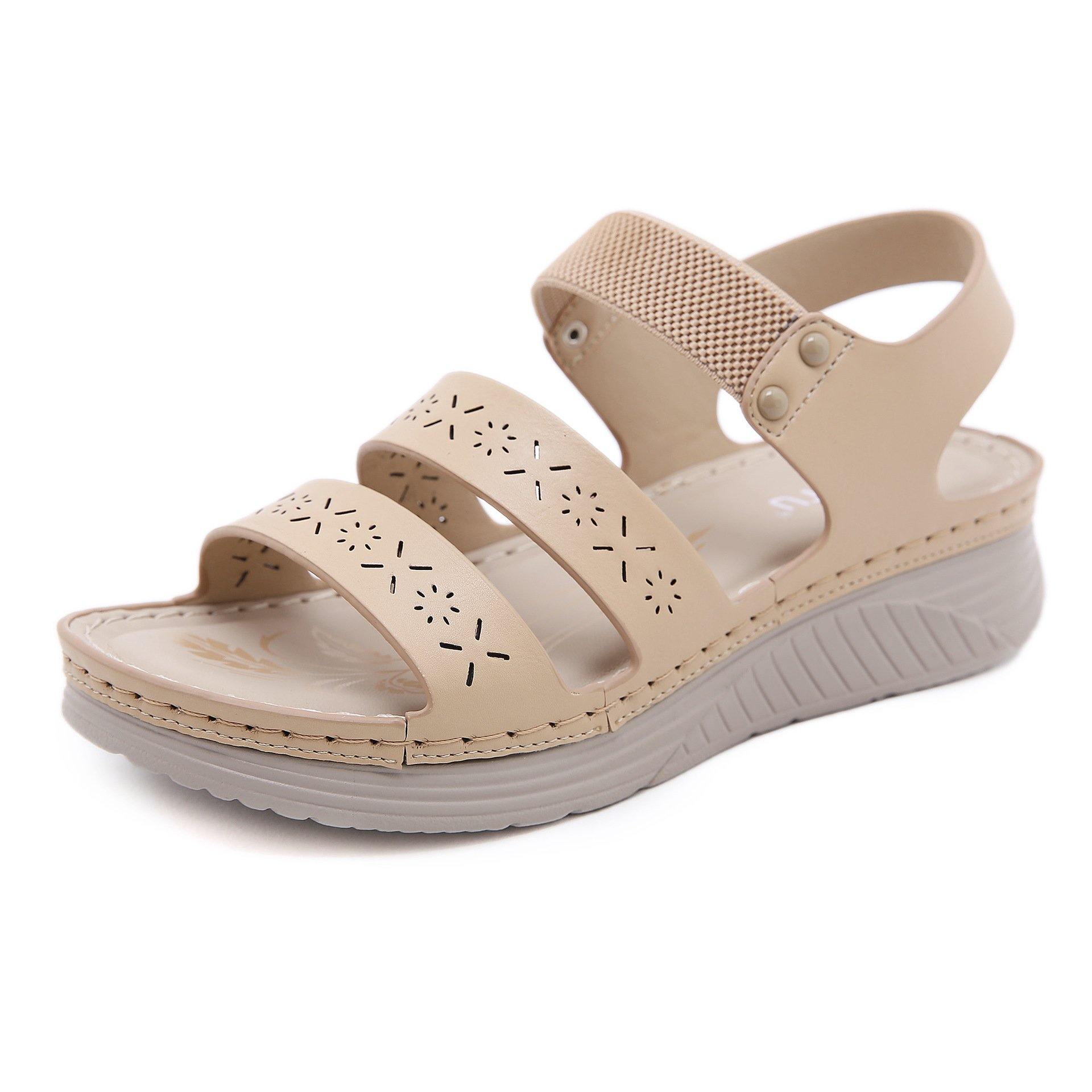 Sandalias Casuales De Talla Grande Para Mujer - MXbueno