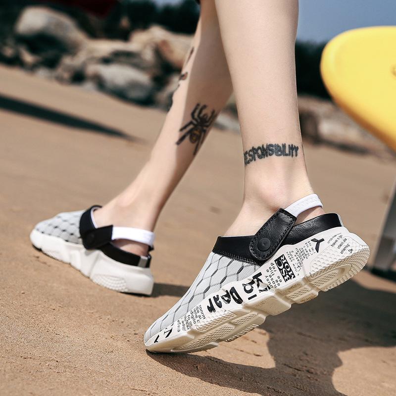 NUEVOS ZAPATOS DE PLAYA PEREZOSOS ZAPATILLAS TRANSPIRABLES SANDALIAS DE DOBLE USO