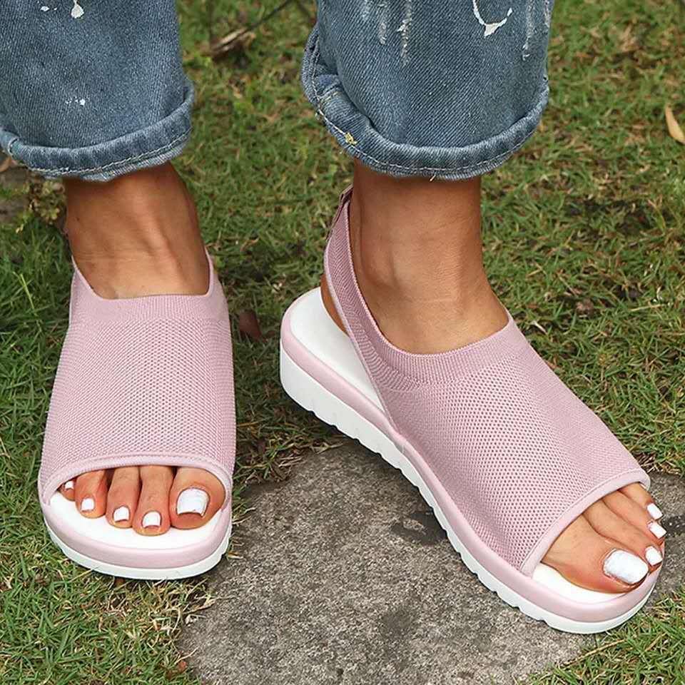 Zapatos transpirables de malla textil con boca de pez ™ - MXbueno