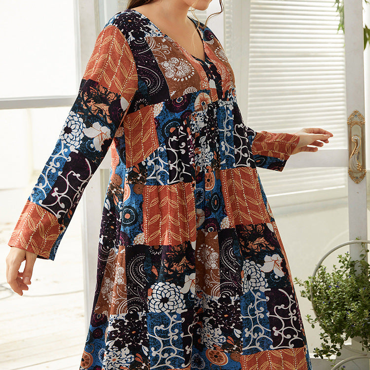 Vestido Estampado Floral Pequeño De Algodón